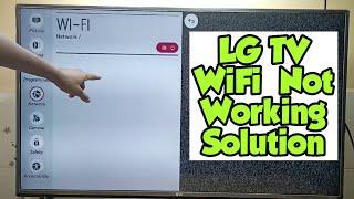 LG Smart TV WiFi Not Working Problem Solved