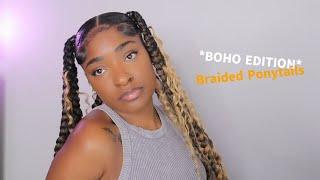 Try Difference! Braided Ponytails ON NATURAL HAIR | Eva Williams| Eayon Hair