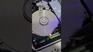 ASMR hard drive destruction :3 #tech #harddrive #shorts #technology