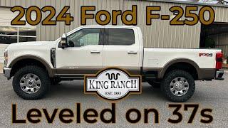 2024 Ford F-250 King Ranch 2.5" Leveled on 37s-CUSTOM Covert Edition
