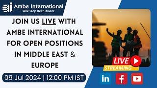 Transform Your Career: Join Our Live Session on Gulf & Europe Jobs