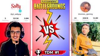 ROMEO GAMING VS SALTY OP - First 1v1 TDM - PUBGMOBILE