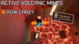 Roblox: Flood Escape 2 - Active Volcanic Mines [Solo] (PEAK CRAZY)