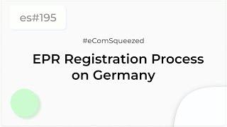 EPR Registration Process on Germany | Extended Producer Responsibility | EPR Certificate- es195