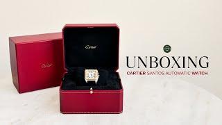 Unboxing Cartier Santos Automatic Watch | Confidential Couture #luxury #fashion #luxurygoods #shorts