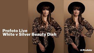 Profoto Live - White vs Silver Beauty Dish