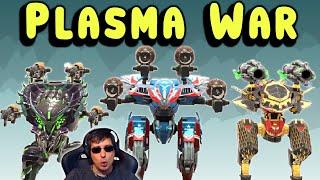 FULL PLASMA WAR! Beginner Weapons Meta Test War Robots Mk3 Gameplay WR