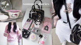 summer diaries ᯓ pinterest self-care, shoujo girl, shopping vlog, what’s in my bag ft. Teddy Blake