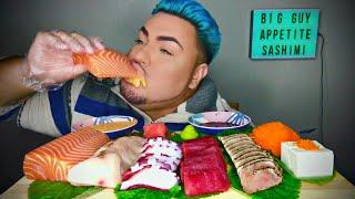 MASSIVE SASHIMI MUKBANG • SALMON, TUNA, HAMACHI, & OCTOPUS