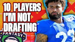 10 Players IM NOT DRAFTING in 2024 Fantasy Football - Fantasy Football Draft Advice