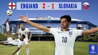 England vs Slovakia | The moment Bellingham scores stoppage-time goal with bicycle kick