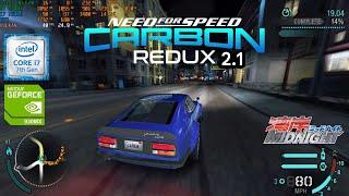 NFS carbon REDUX 2025 UPDATE 2.1 X Devil Z Gameplay | Intel® Core i7 7500U | Nvidia 930MX