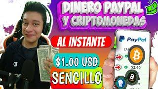 Como ganar dinero para PayPal  criptomonedas rapido gratis || [sin invertir] ganar dólares fácil 