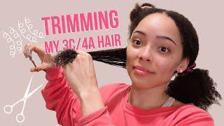 How I Trim My Natural 3c/4a Hair