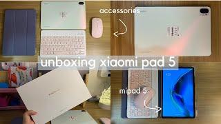 Unboxing Xiaomi Pad 5 (6GB + 256GB Pearl White) + accessories | 2022