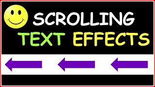 Continuous Scrolling Text Effect in PowerPoint 2016 (2 Animation Tutorials for Text & Arrow Effects)