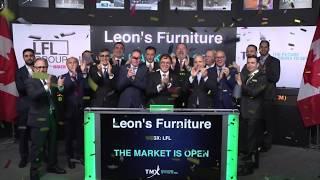 Leon's Furniture opens Toronto Stock Exchange, November 15, 2019