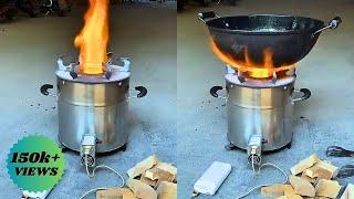 The idea of making a wood stove from an old iron box মাত্র ৩৫০ টাকায় তৈরি করুন আধুনিক লাকড়ির চুলা