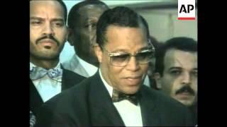 Gaza - Farrakhan addresses press conference