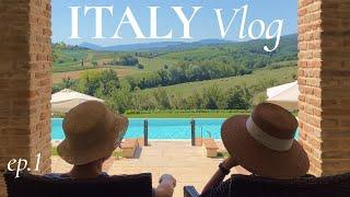 ep.1 Italy Travel Vlog | Exploring Tuscany & Rome | Must-go resort & places | Road trip | Summer