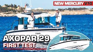 Axopar 29 XC Cross Cabin First Sea Trial with Mercury V10 400HP Outboard