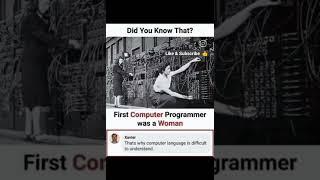 First Computer Programmer | Funny  | programming memes | Women