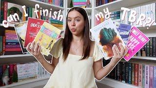 can I finish my TBR by the end of the month?? *reading vlog*