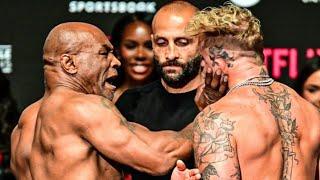 MIKE TYSON SLAPS JAKE PAUL ACROSS THE FACE DURING WEIGH IN | CRAZY SCENES