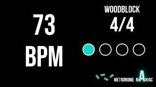 Metronome 73 BPM 4/4 - Woodblock