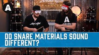 Do Snare Drum Materials Sound Different? - Blindfold Challenge!