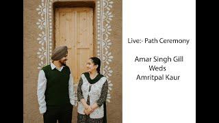 Live:- II Weding II II Amar Singh + Amritpal Kaur II Live By:- Foto Art Studio Mob. 94657-62050