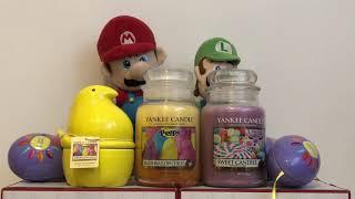 YANKEE CANDLE MARSHMALLOW CHICKS AND SWEET CANDIES REVIEW: (EASTER CANDLES) 