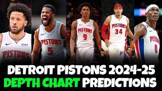 Detroit Pistons 2024-25 Depth Chart Predictions