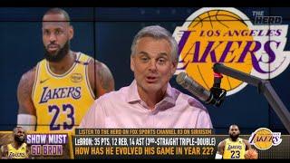 THE HERD | Colin Cowherd SHOCKED, Lebron James Is The UNDISPUTED GOAT | NBA , Los Angeles Lakers