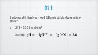 Fullständig lösning till uppgift G11 i Ehinger: Katalys kemi 1 (Gleerups)