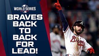 BACK TO BACK HOMERS FOR THE LEAD!! Braves launch 2 HUGE homers to take lead in World Series Game 4!!