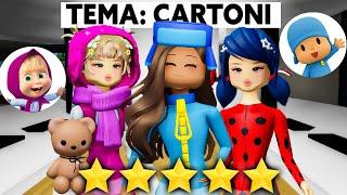 GLI OUTFIT COL TEMA DEI CARTONI ANIMATI SU DRESS TO IMPRESS ROBLOX!