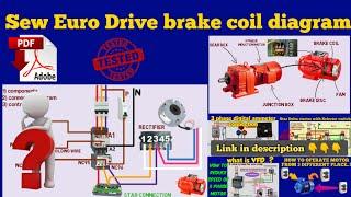 Sew Euro Drive 3 Phase motor Brake Coil Connection