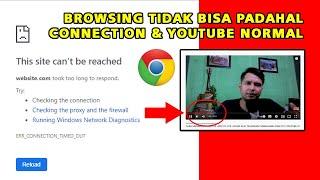 Tidak bisa browsing di Google padahal internet nyambung dan youtube lancar