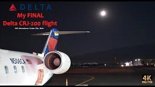 My FINAL Delta CRJ-200 flight - 4K