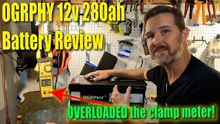 Ogrphy 12v 280ah Lifepo4 Battery Review.  This battery has lots of capacity and doesn't quit!