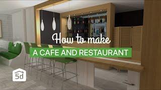 How to make a cafe and restaurant | 4 ideas | PLANNER 5D