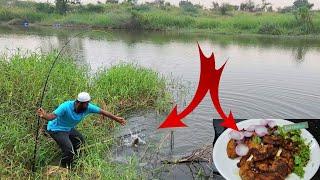 "ROHUFISH FISHING and Cooking: WE USED SINGLE HOOK FLOAT "ROHUFISHE FISHING IN VILLAGE