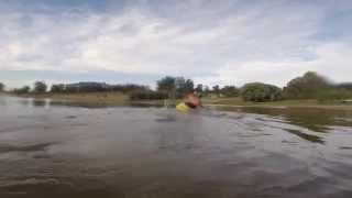 Flatwater loops in the Fluid Dope.  Jarrod van den Heever