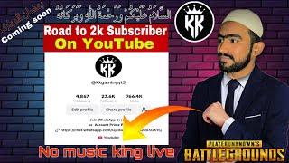 TIKTOKER KK GAMING YT | NO MUSIC KING IS LIVE | PUBGM