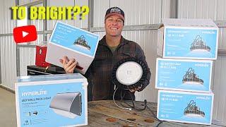 ARE THEY THE BEST SHOPS LIGHTS?? Hyperlite LED lights install and review.