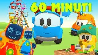 60 minuti con Leo! trattori, macchinine e camion grandi - Un'ora di cartoni per bambini - 1 H