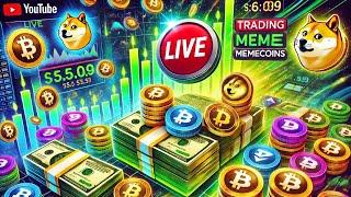 LIVE - Trading Memecoins