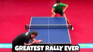 Unbelievable tennis battle!! One of the greatest table tennis rally #tennis #tabletennis