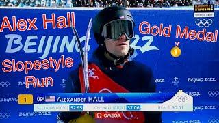 Alex Hall Olympic Slopestyle Gold Medal Run